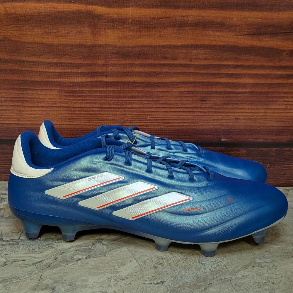 adidas Copa Pure 2.1 FG Marinerush Men's 10.5 Blue White Soccer Cleats IE4894 - Picture 3 of 12